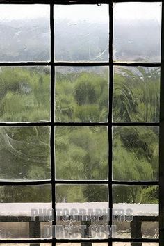 Antique glass window panes